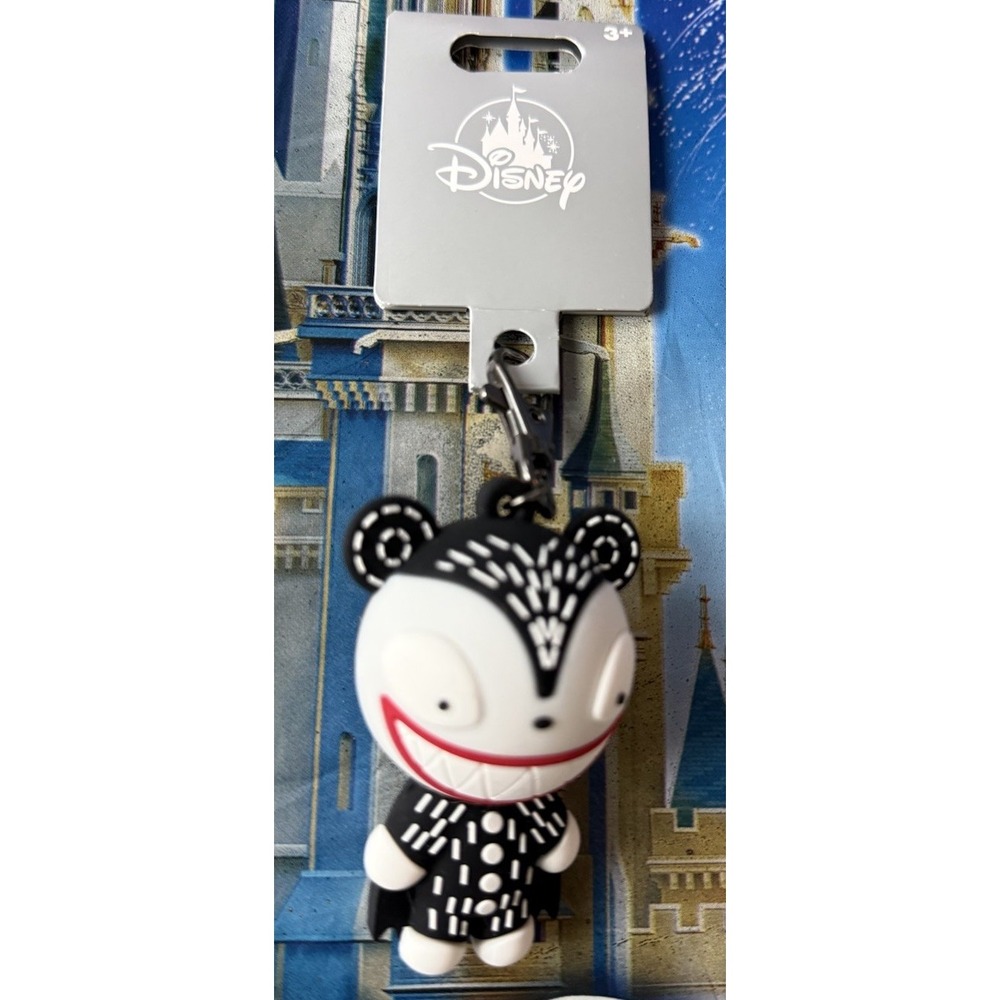2026 Disney Parks Scary Teddy Bag Tag Keychain Nightmare Before Christmas NEW